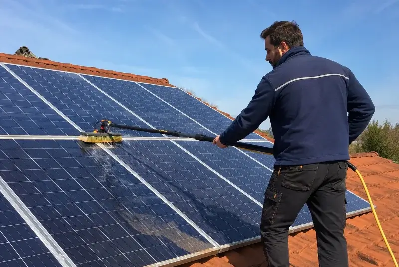 Nettoyage et entretien de panneaux solaires à Saint-Julien